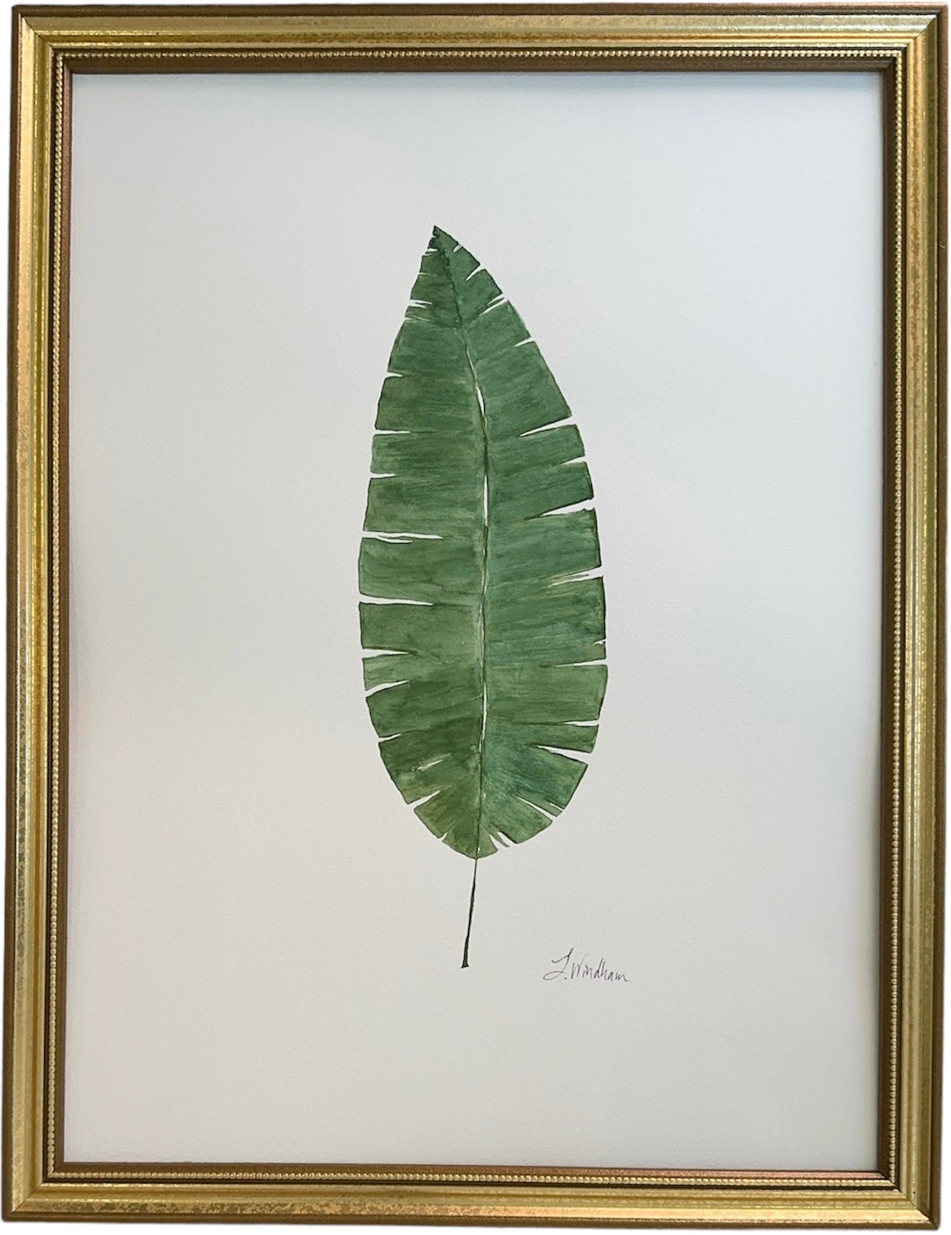 Botanical olive green no.1