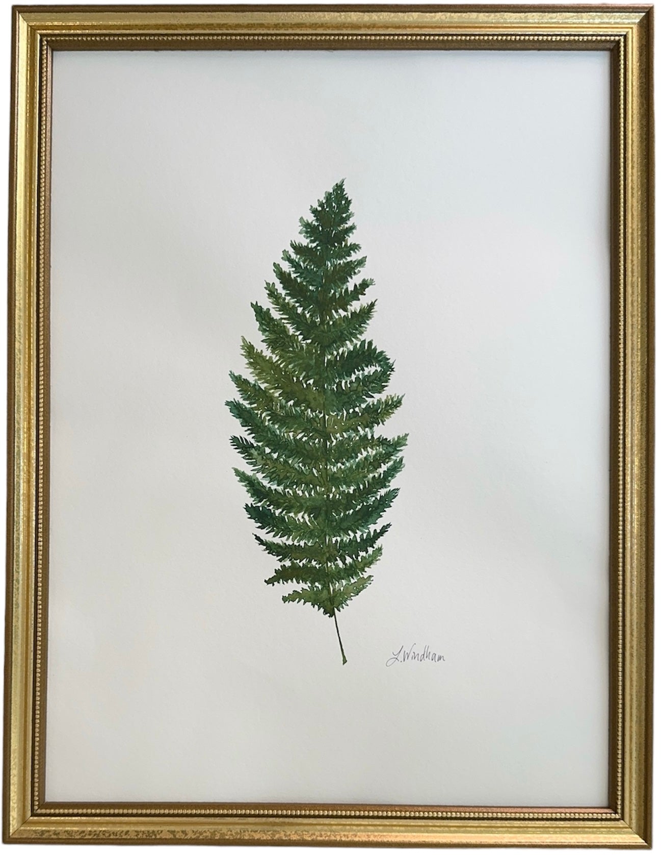 Botanical olive green no.3